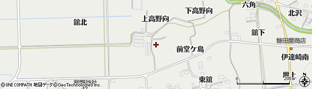 福島県桑折町（伊達郡）伊達崎（後堂ケ島）周辺の地図