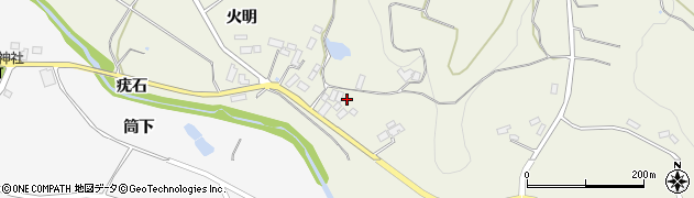 福島県伊達市梁川町八幡越口周辺の地図