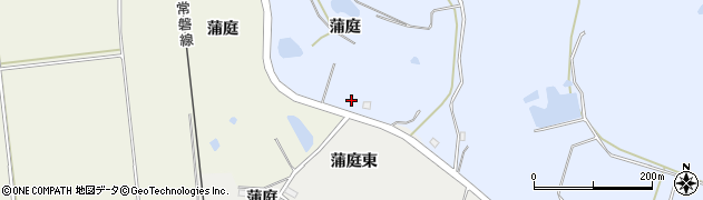 福島県新地町（相馬郡）大戸浜（蒲庭）周辺の地図