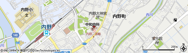 新潟市立内野図書館周辺の地図