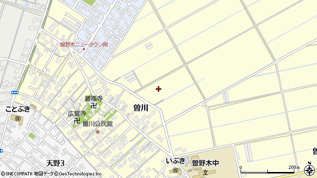 〒950-1136 新潟県新潟市中央区曽川の地図