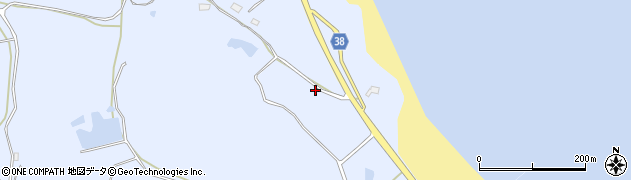 福島県新地町（相馬郡）大戸浜（吾安谷地）周辺の地図