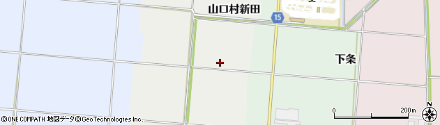 新潟県阿賀野市山口村新田周辺の地図