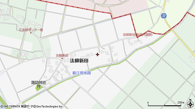 〒959-2104 新潟県阿賀野市法柳新田の地図