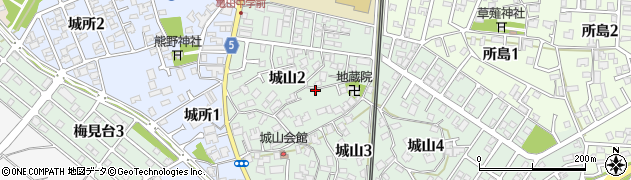 新潟県新潟市江南区城山周辺の地図