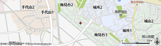 新潟県新潟市江南区梅見台周辺の地図
