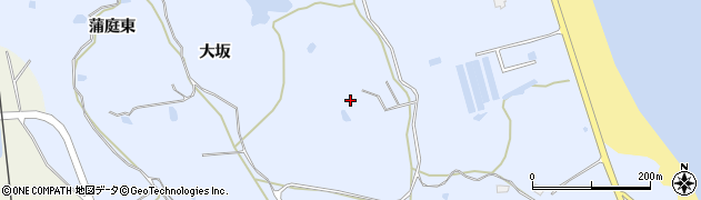 福島県新地町（相馬郡）大戸浜（大坂）周辺の地図
