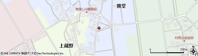 新潟県阿賀野市熊堂63周辺の地図