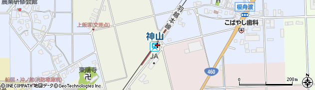 神山駅周辺の地図