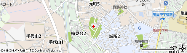 新潟市役所　江南区役所区民生活課亀田斎場周辺の地図