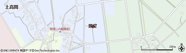 新潟県阿賀野市熊堂周辺の地図