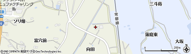 福島県新地町（相馬郡）駒ケ嶺（向田）周辺の地図