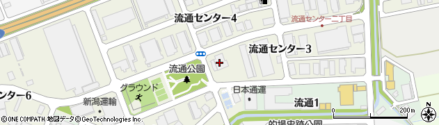 第四北越銀行新潟流通センター支店周辺の地図