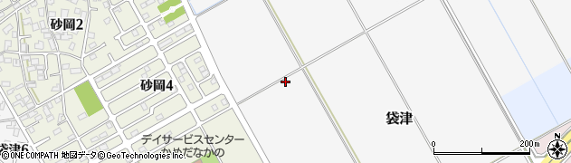 新潟県新潟市江南区袋津周辺の地図