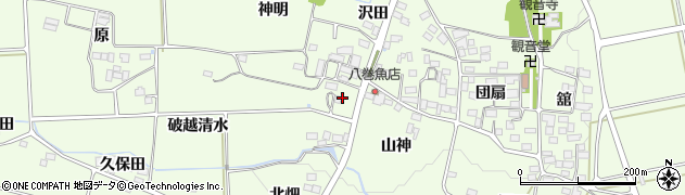 福島県国見町（伊達郡）徳江（親郷）周辺の地図