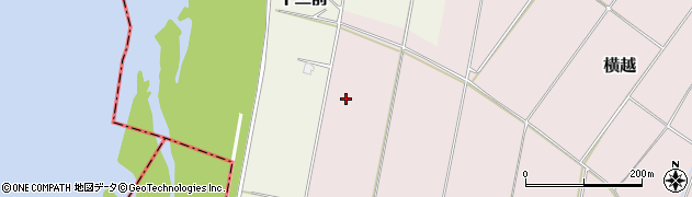 新潟県新潟市北区横越周辺の地図