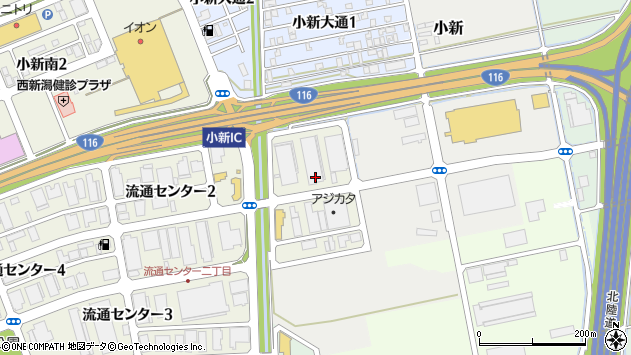 〒950-2031 新潟県新潟市西区流通センターの地図