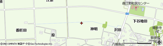 福島県国見町（伊達郡）徳江周辺の地図