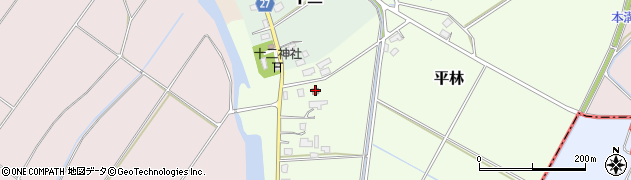 平林公民館周辺の地図
