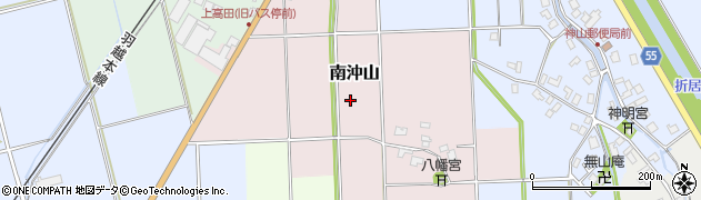 新潟県阿賀野市南沖山周辺の地図