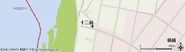 新潟県新潟市北区十二前周辺の地図