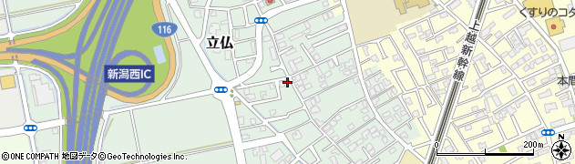 新潟県新潟市西区立仏52周辺の地図