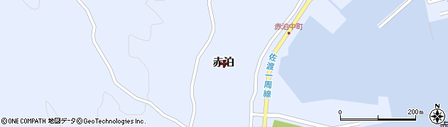 新潟県佐渡市赤泊周辺の地図
