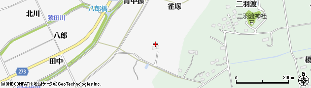 福島県相馬郡新地町杉目雀塚周辺の地図