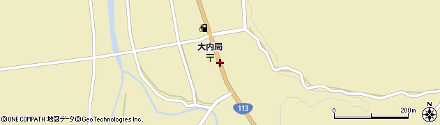 大内下町周辺の地図