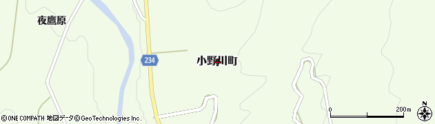 山形県米沢市小野川町周辺の地図