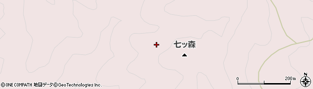 福島県桑折町（伊達郡）南半田（七ツ森）周辺の地図