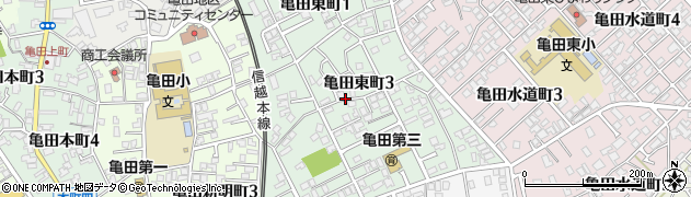 新潟県新潟市江南区亀田東町周辺の地図