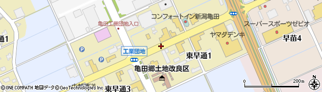 新潟県新潟市江南区東早通周辺の地図