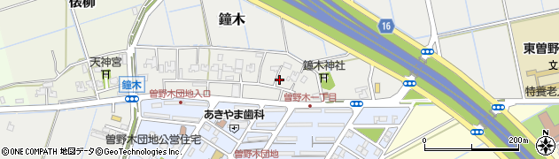 新潟県新潟市江南区鐘木618周辺の地図