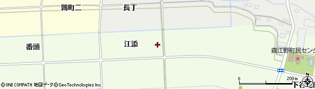 福島県国見町（伊達郡）徳江（江添）周辺の地図