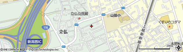 新潟県新潟市西区立仏1143周辺の地図