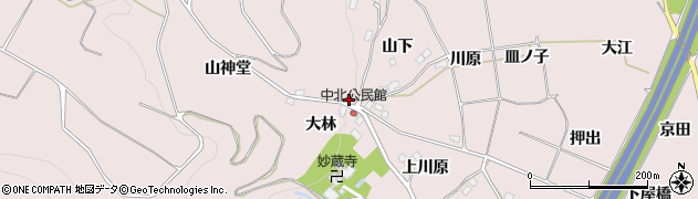 福島県桑折町（伊達郡）南半田（木ノ下）周辺の地図