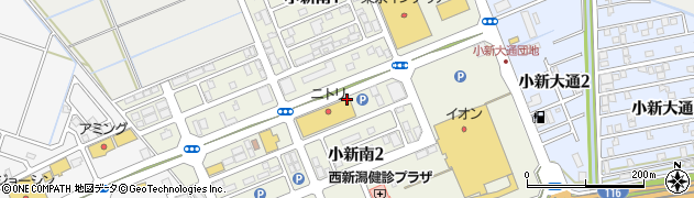新潟県新潟市西区小新南周辺の地図