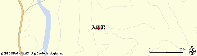 山形県米沢市入田沢周辺の地図
