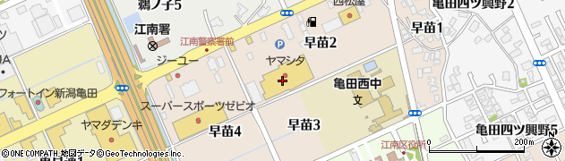 株式会社山下家具店　ヤマシタ亀田店周辺の地図