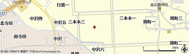 福島県国見町（伊達郡）藤田（三本木二）周辺の地図