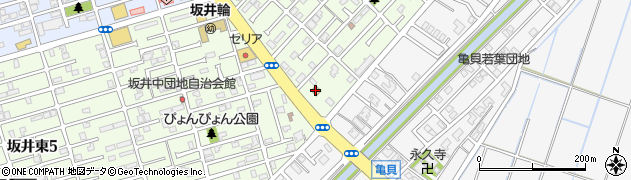 セブンイレブン新潟坂井東店周辺の地図