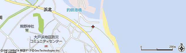 福島県新地町（相馬郡）大戸浜周辺の地図