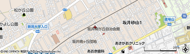 新潟県新潟市西区坂井砂山周辺の地図