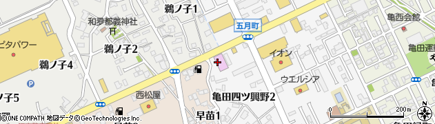 快活CLUB 新潟亀田店周辺の地図