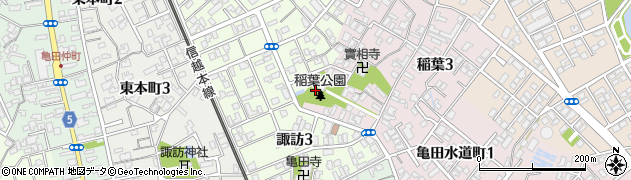 稲葉公園周辺の地図