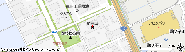 加島屋亀田工場周辺の地図