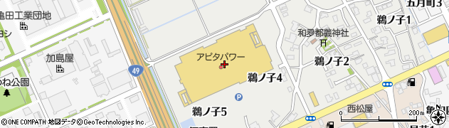 ピーコック　アピタ新潟亀田店周辺の地図