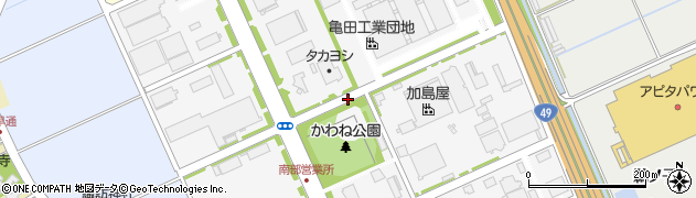 新潟県新潟市江南区亀田工業団地周辺の地図