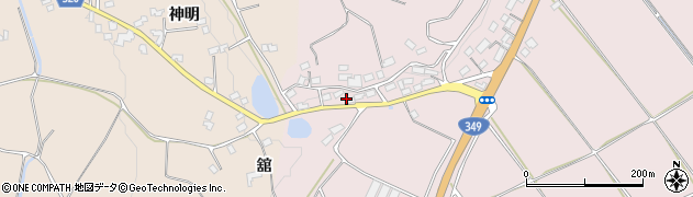 福島県伊達市梁川町五十沢（五輪堂）周辺の地図